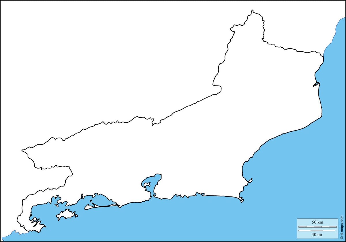 Rio de Janeiro, eskema, mapa