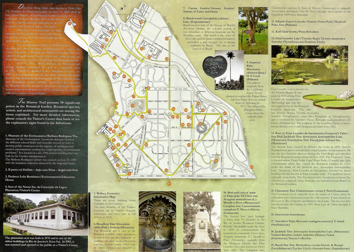 mapa lorategi botanikoa Rio de Janeiro
