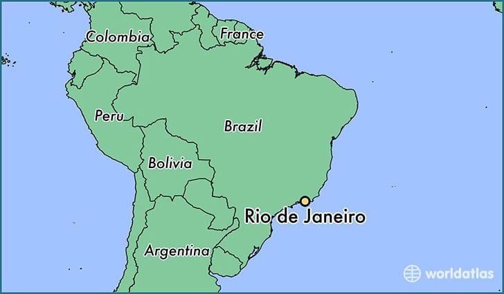Rio de Janeiro, brasil mapa