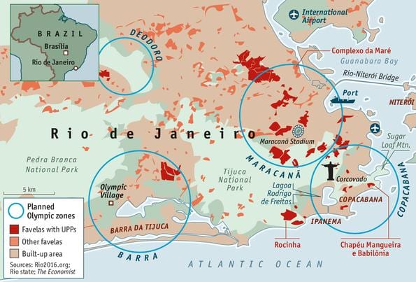 segurtasun mapa Rio de Janeiro