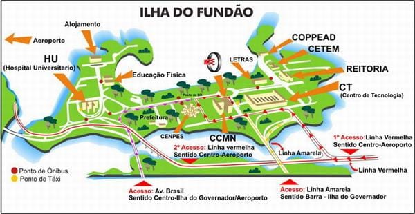 Rio de Janeiro eskola mapa