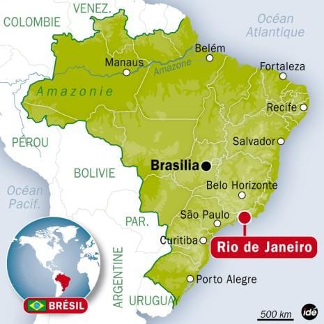 non da Rio dago munduko mapan