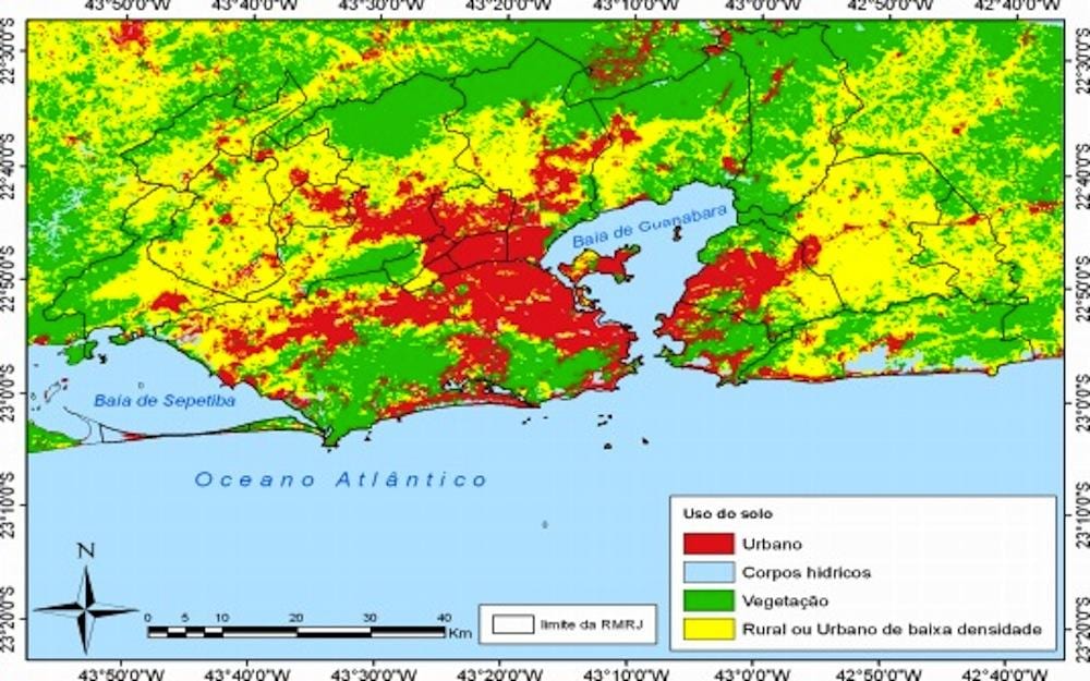 mapa topografiko Rio